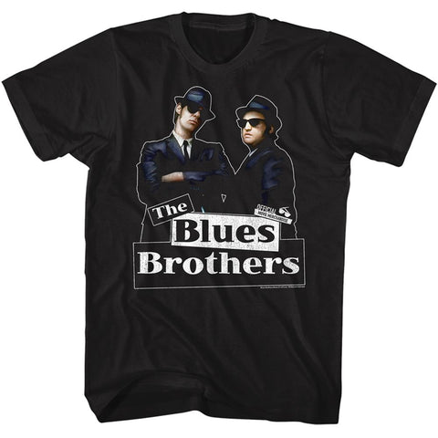 The Blues Brothers Black Adult Short Sleeve Tshirt