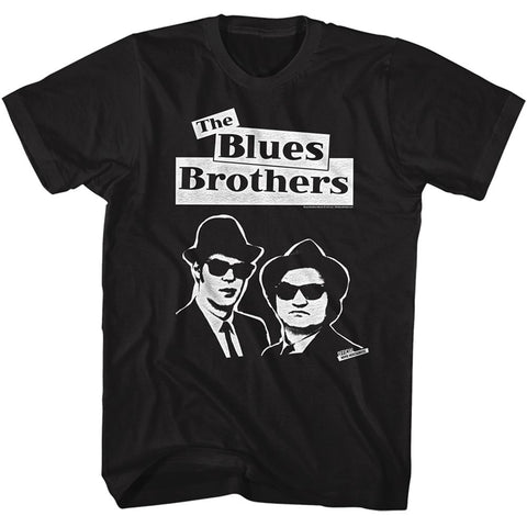 The Blues Brothers Black Adult Short Sleeve Tshirt