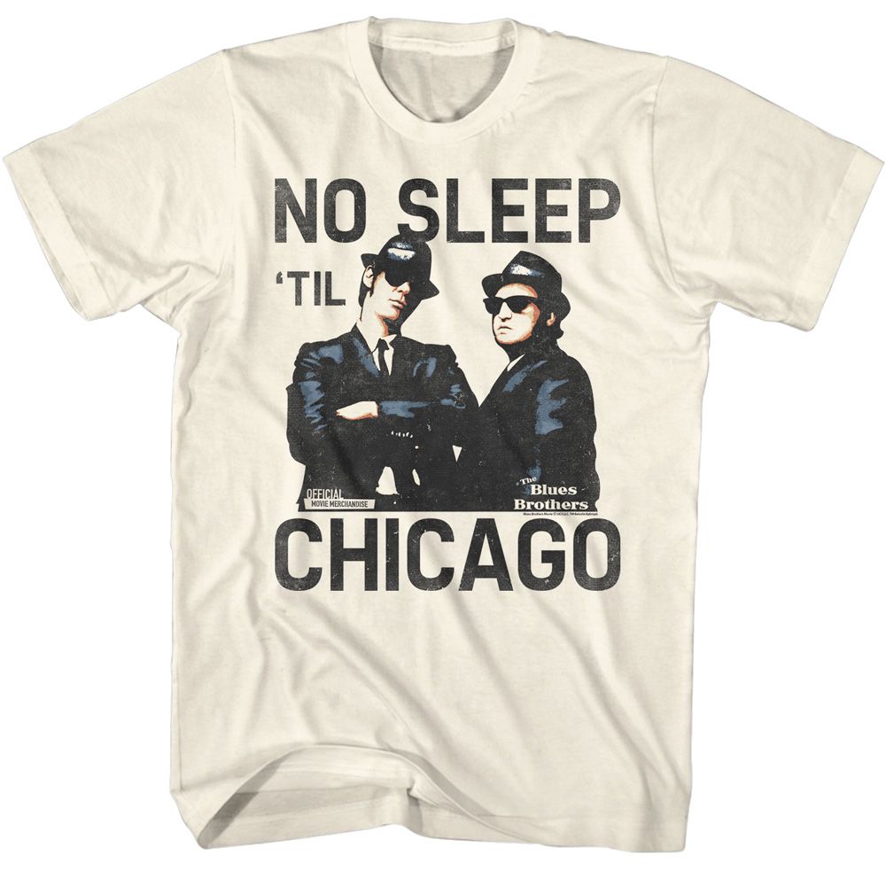 The Blues Brothers Natural Adult Short Sleeve Tshirt
