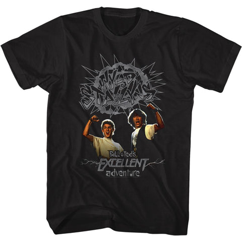 Bill And Ted Black Adult Short Sleeve Tshirt