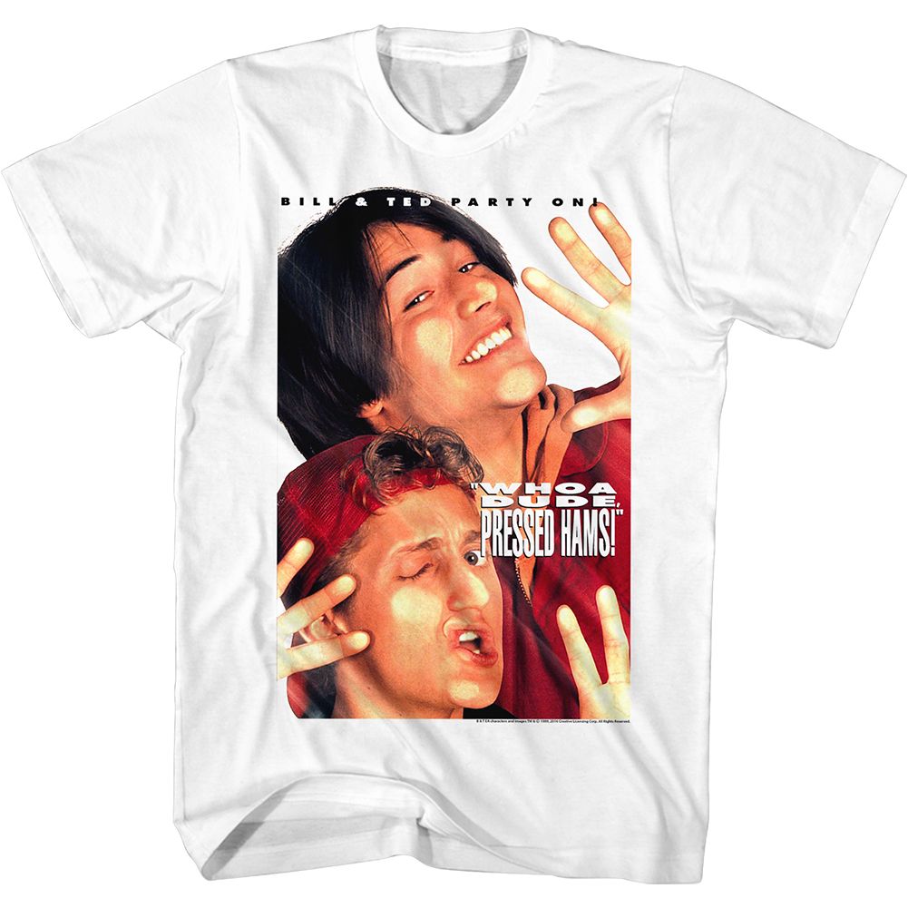 Bill And Ted White Adult Short Sleeve Tshirt
