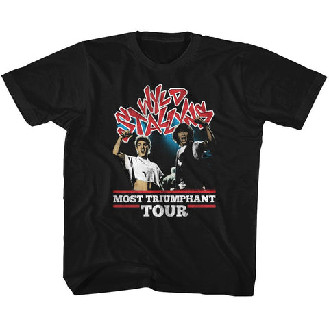 Bill And Ted Black Youth Short Sleeve Tshirt