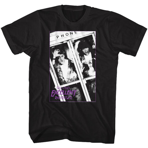 Bill And Ted Black Adult Short Sleeve Tshirt