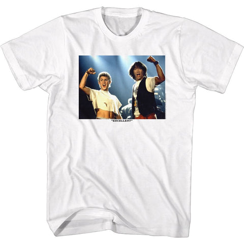 Bill And Ted White Adult Short Sleeve Tshirt