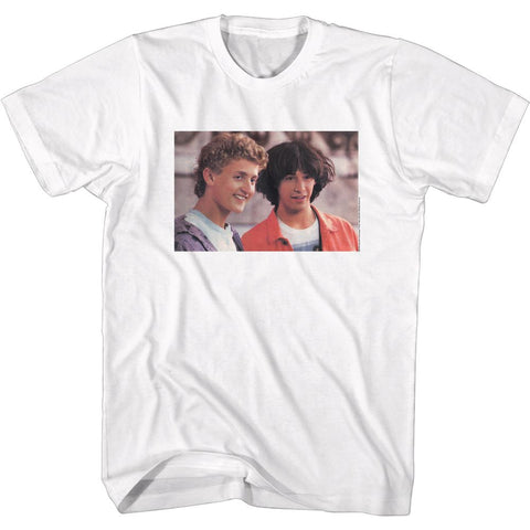 Bill And Ted White Adult Short Sleeve Tshirt