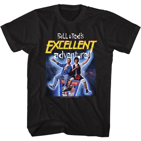 Bill And Ted Black Adult Short Sleeve Tshirt