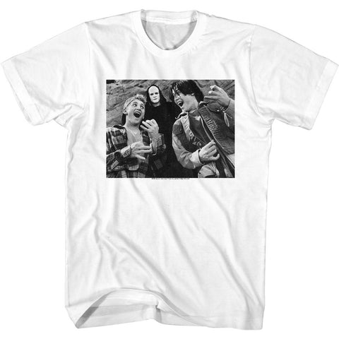 Bill And Ted White Adult Short Sleeve Tshirt