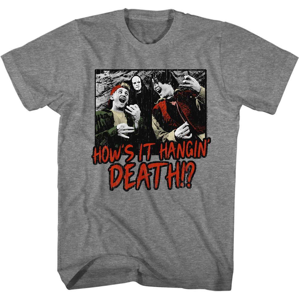 Bill And Ted Graphite Heather Adult Short Sleeve Tshirt