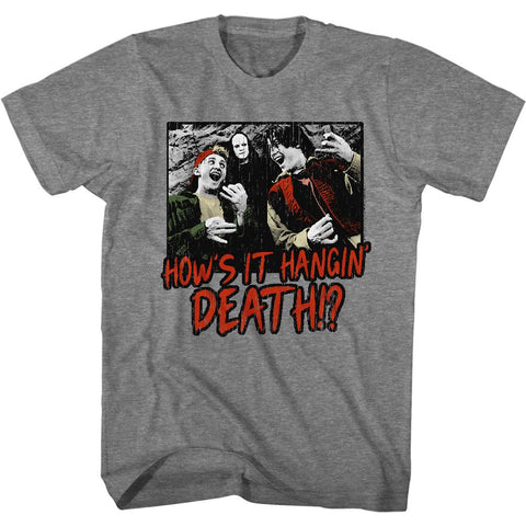 Bill And Ted Graphite Heather Adult Short Sleeve Tshirt