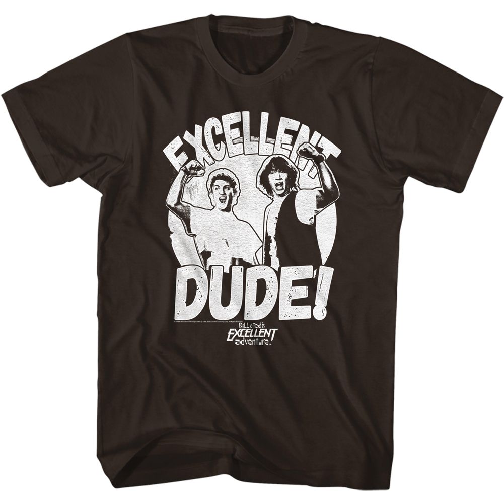 Bill And Ted Dark Chocolate Adult Short Sleeve Tshirt