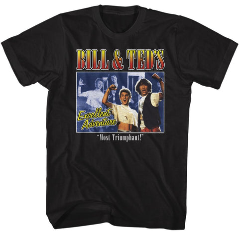 Bill And Ted Black Adult Short Sleeve Tshirt