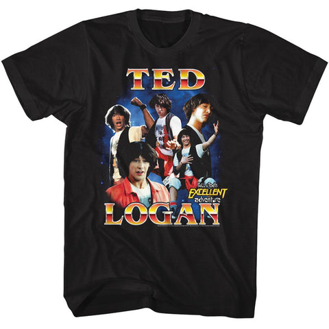 Bill And Ted Black Adult Short Sleeve Tshirt