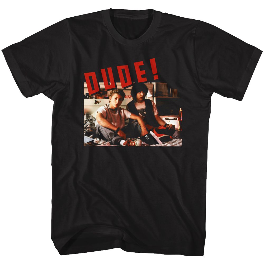 Bill And Ted Black Adult Short Sleeve Tshirt