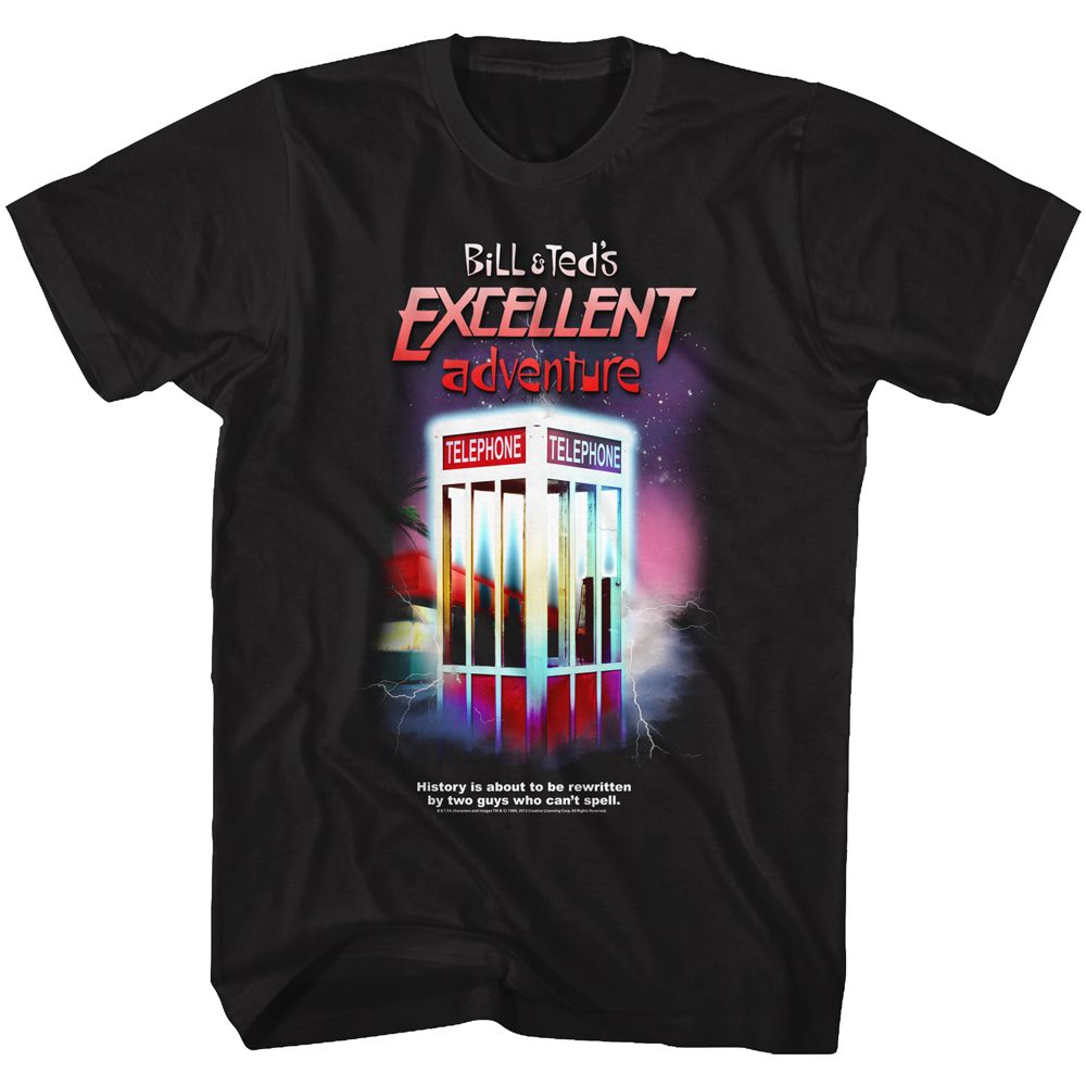 Bill And Ted Black Adult Short Sleeve Tshirt