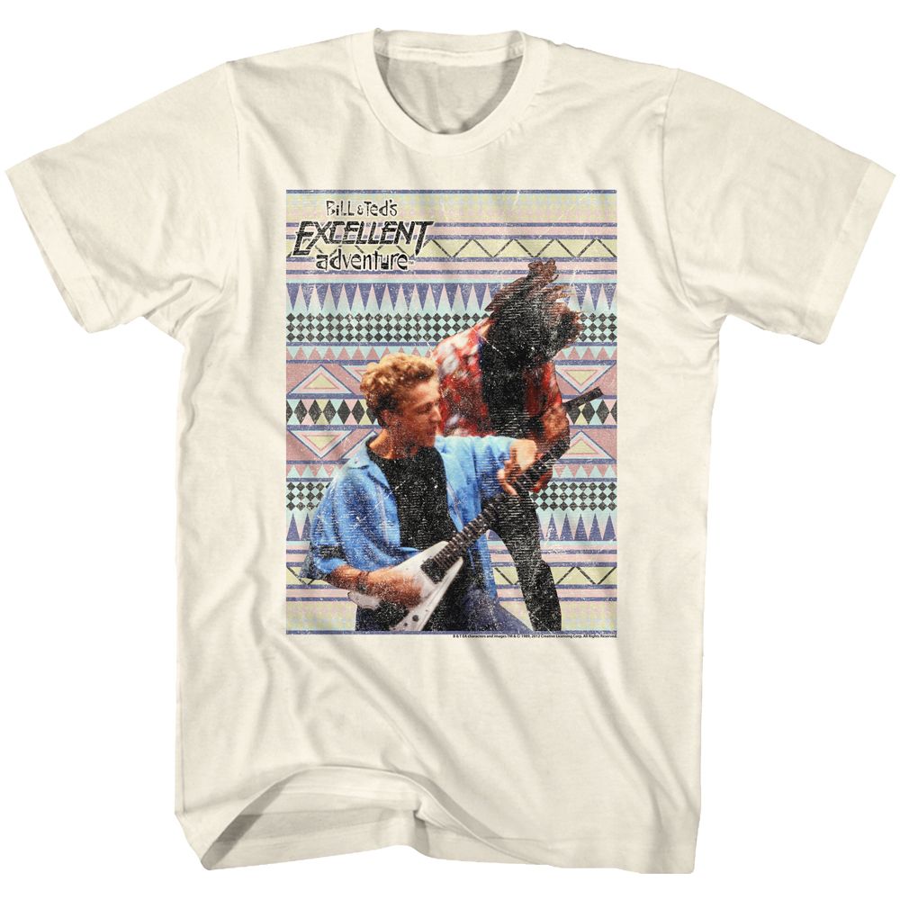 Bill And Ted Natural Adult Short Sleeve Tshirt