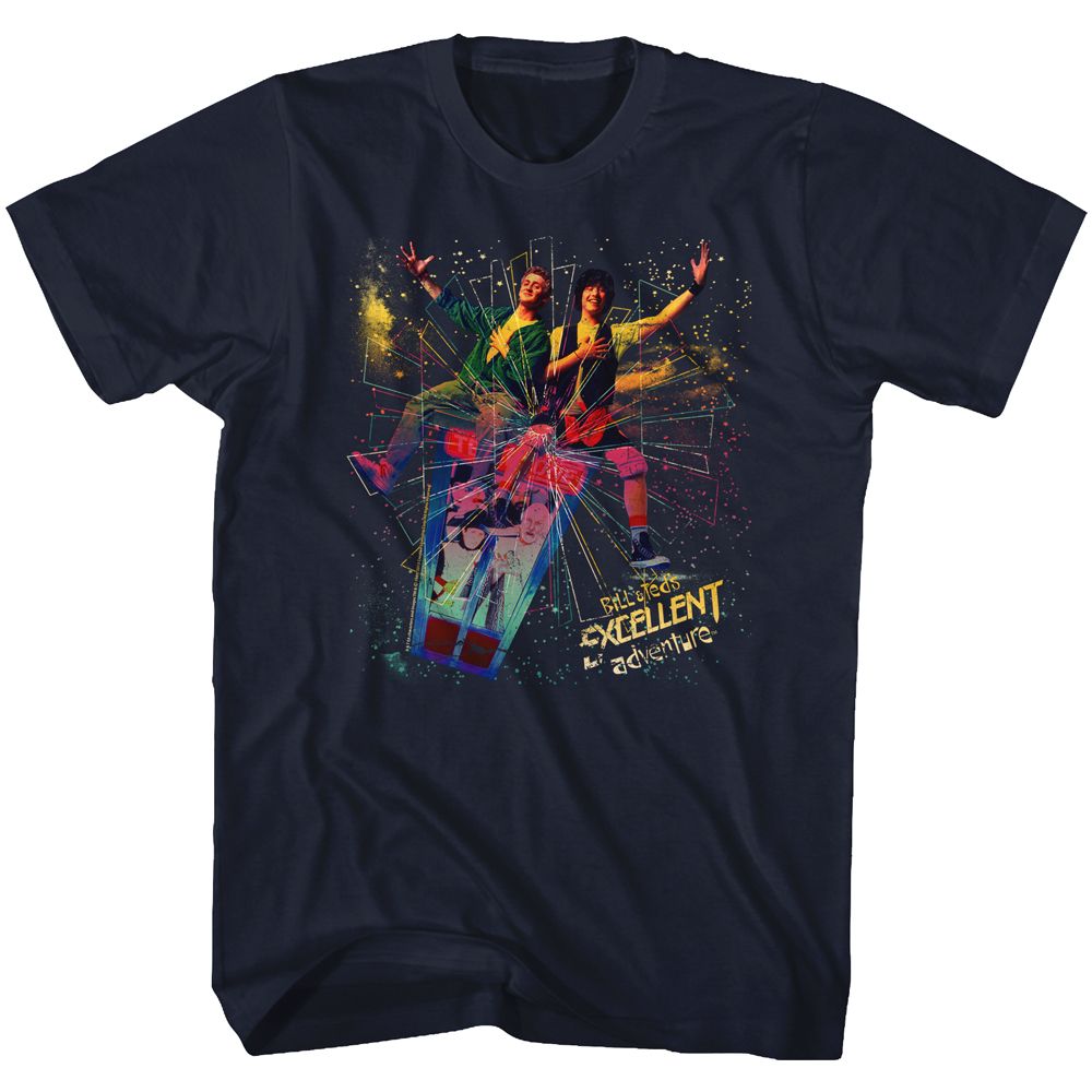 Bill And Ted Navy Adult Short Sleeve Tshirt