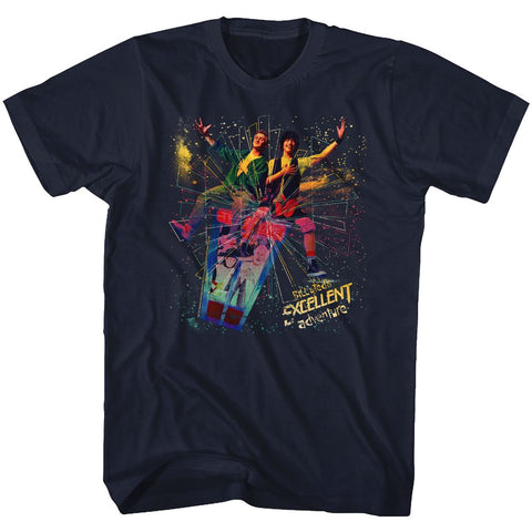 Bill And Ted Navy Adult Short Sleeve Tshirt