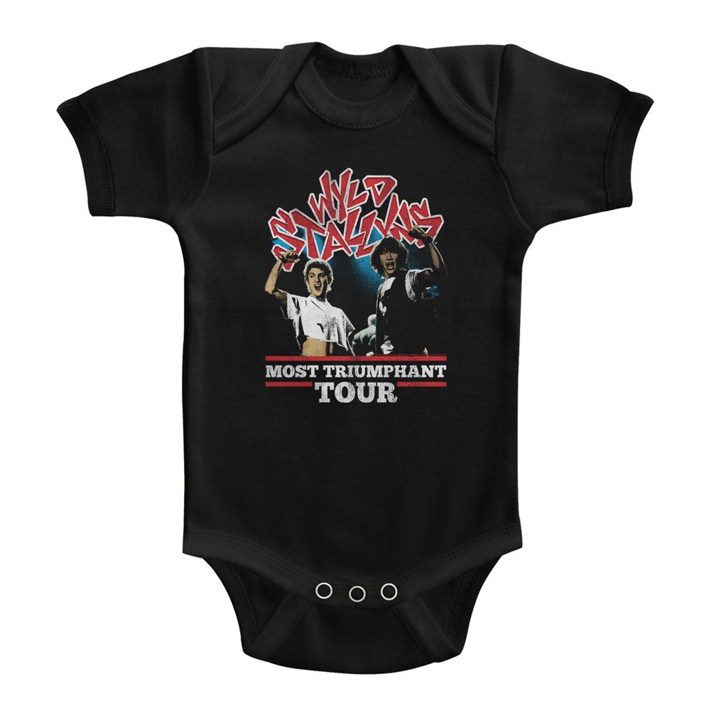 Bill And Ted Black Infant Short Sleeve Bodysuit