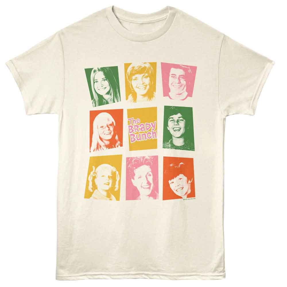 Brady Bunch Natural Adult Short Sleeve Tshirt