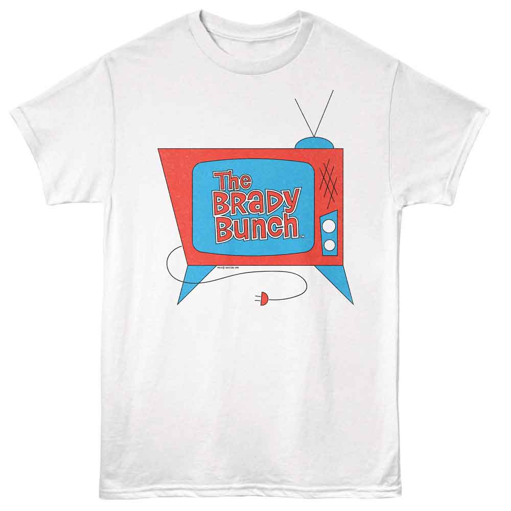 Brady Bunch White Adult Short Sleeve Tshirt
