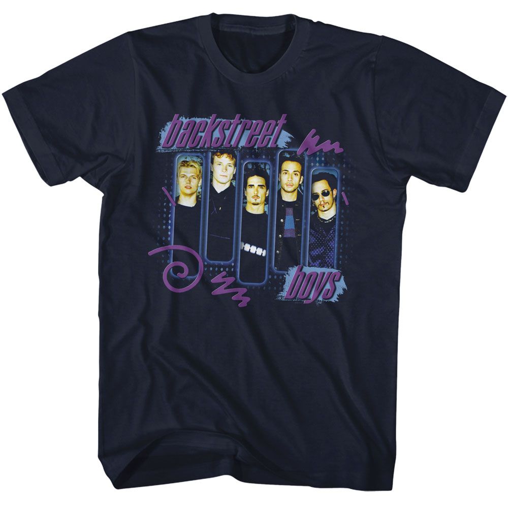 Backstreet Boys Navy Adult S/S Tshirt