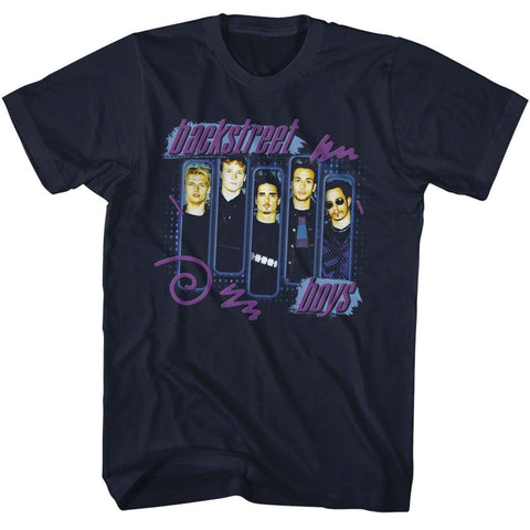 Backstreet Boys Navy Adult S/S Tshirt