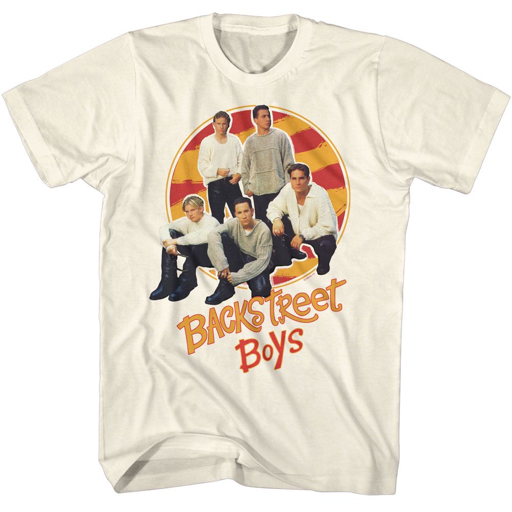 Backstreet Boys Natural Adult S/S Tshirt