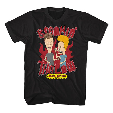 Beavis And Butthead Black Adult Short Sleeve Tshirt