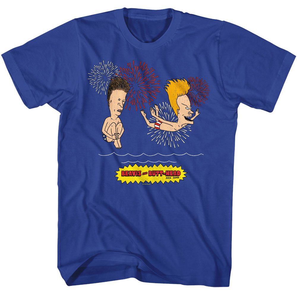 Beavis And Butthead Royal Adult Short Sleeve Tshirt