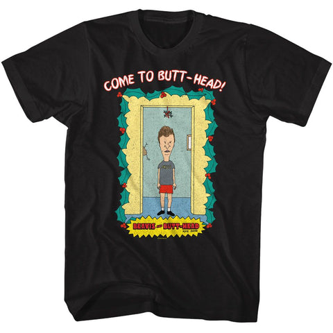 Beavis And Butthead Black Adult Short Sleeve Tshirt