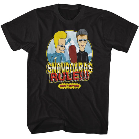 Beavis And Butthead Black Adult Short Sleeve Tshirt