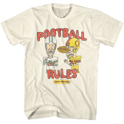 Beavis And Butthead Natural Adult Short Sleeve Tshirt