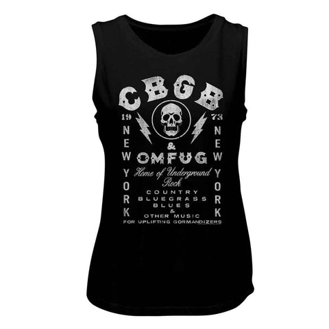 CBGB Black Ladies Muscle Tank