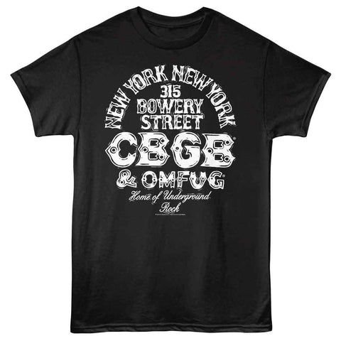 CBGB Black Adult S/S Tshirt
