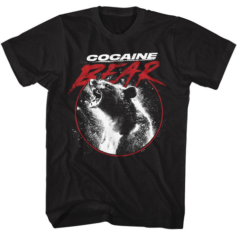 Cocaine Bear Black Adult Short Sleeve Tshirt