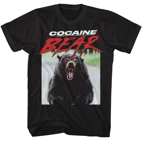 Cocaine Bear Black Adult Short Sleeve Tshirt
