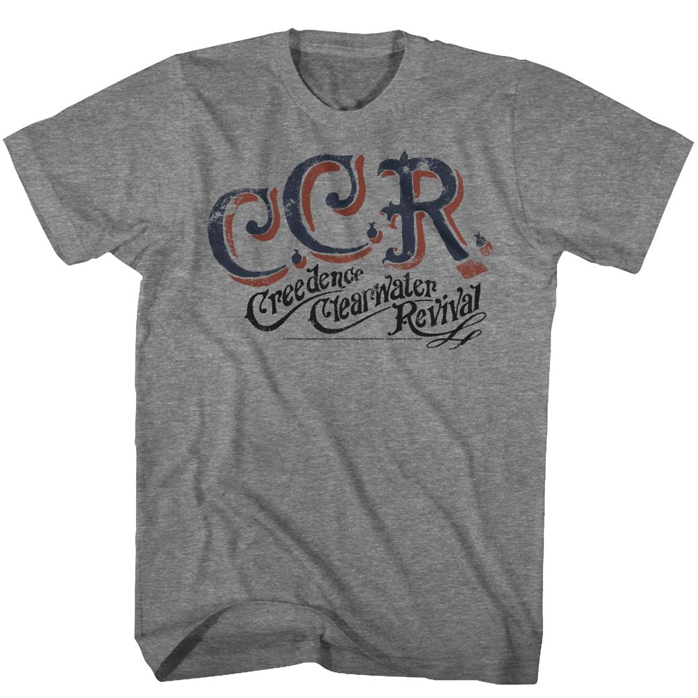 Creedence Clearwater Revival Graphite Heather Adult S/S Tshirt