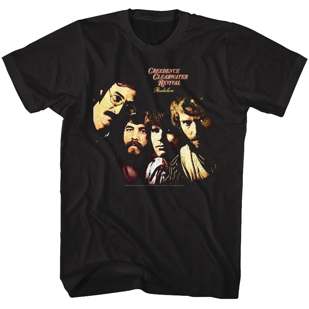 Creedence Clearwater Revival Black Adult S/S Tshirt