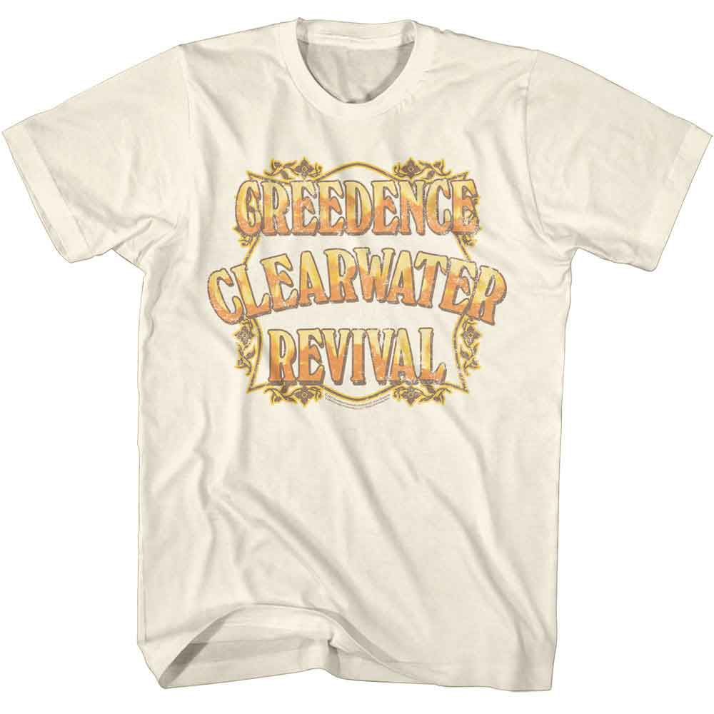 Creedence Clearwater Revival Natural Adult S/S Tshirt
