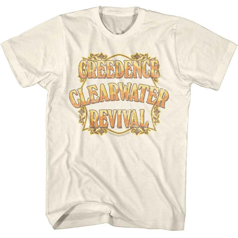 Creedence Clearwater Revival Natural Adult S/S Tshirt