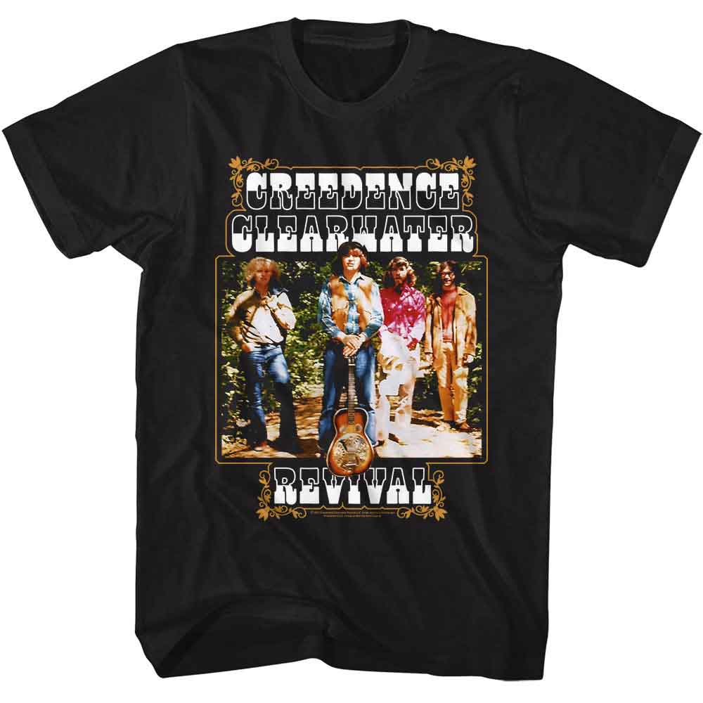 Creedence Clearwater Revival Black Adult S/S Tshirt
