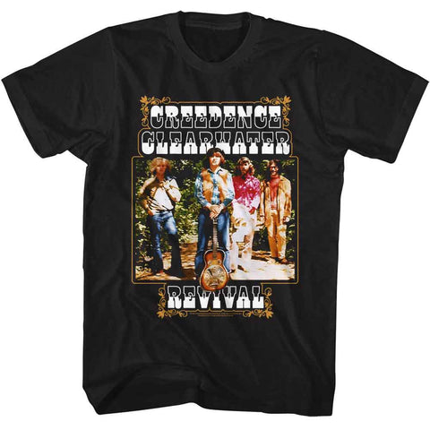 Creedence Clearwater Revival Black Adult S/S Tshirt