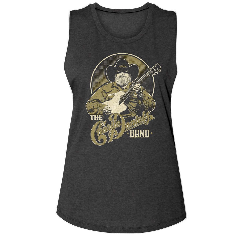 Charlie Daniels Band Charcoal Ladies N/A Muscle Tank
