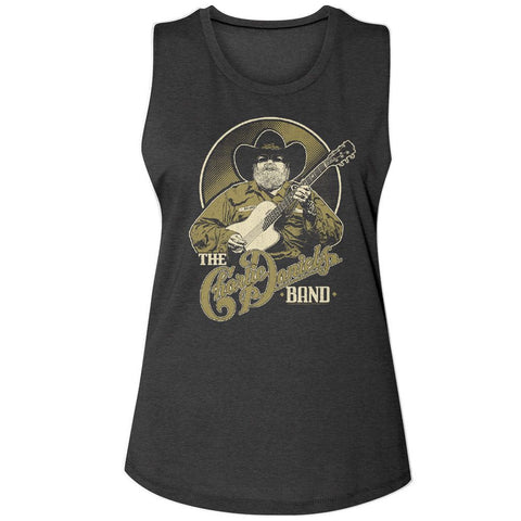 Charlie Daniels Band Charcoal Ladies N/A Muscle Tank