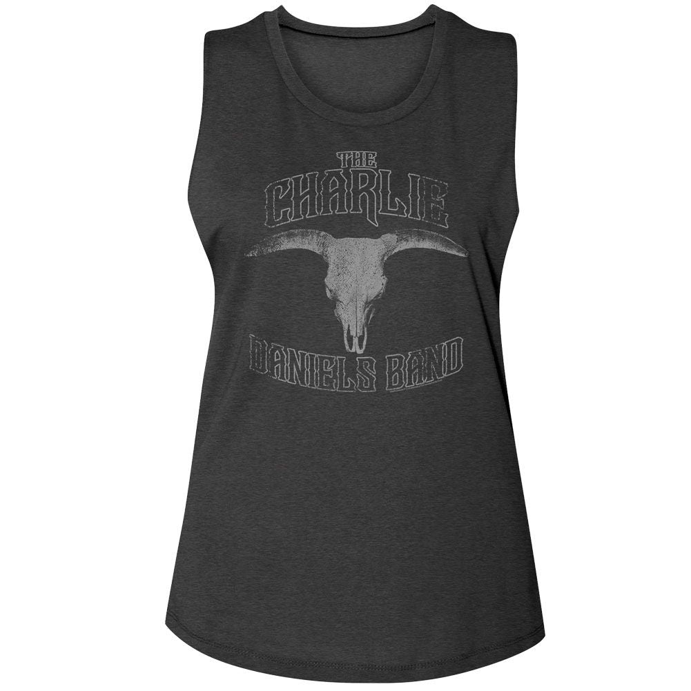 Charlie Daniels Band Charcoal Ladies N/A Muscle Tank