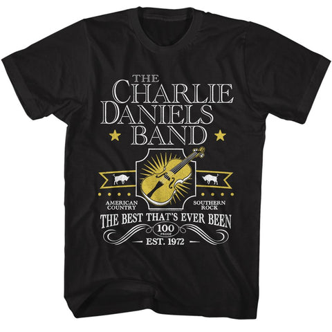 Charlie Daniels Band Black Adult S/S Tshirt