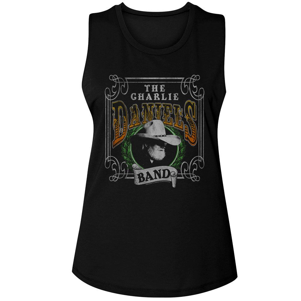 Charlie Daniels Band Black Ladies Muscle Tank
