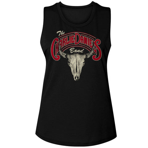 Charlie Daniels Band Black Ladies Muscle Tank