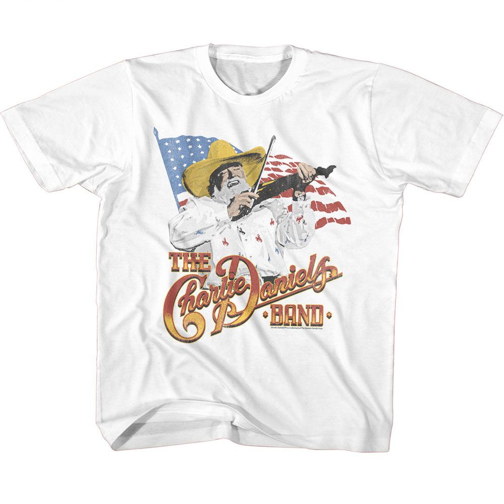 Charlie Daniels Band White Youth S/S Tshirt