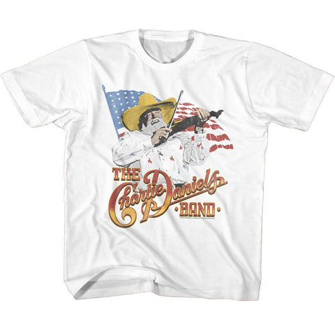 Charlie Daniels Band White Youth S/S Tshirt